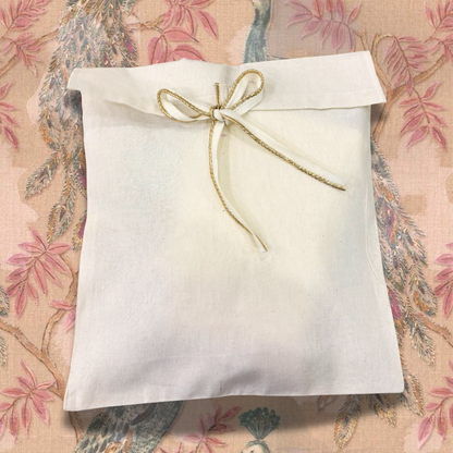Cotton Garment Bags with Ribbon Closure