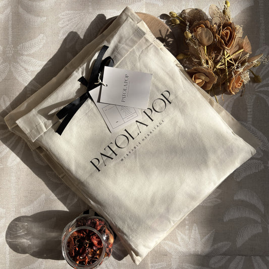 Cotton Garment Bags with Ribbon Closure