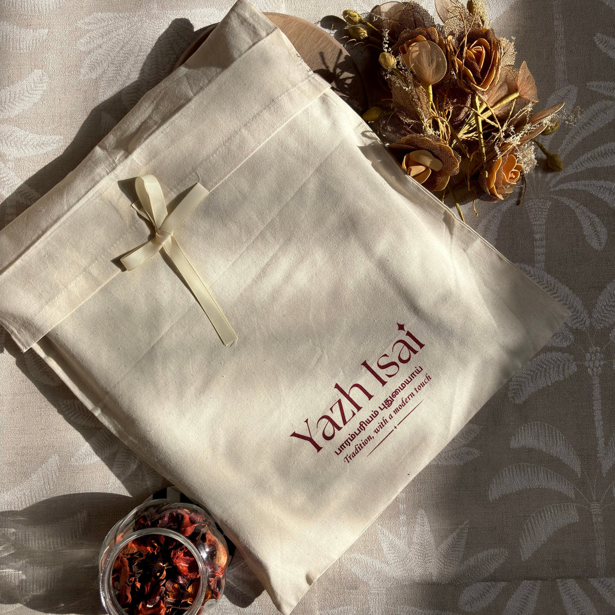 Cotton Garment Bags with Ribbon Closure